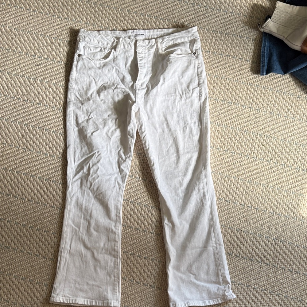 Frame Denim White Straight Jeans - Classic Five-Pocket